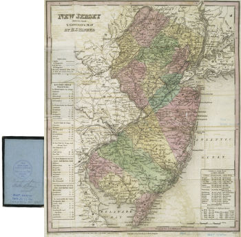 1834 Map of New Jersey